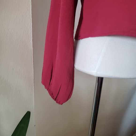 RoyLamp BNWT Cropped Long Sleeve Blouse - S - Picture 9 of 11